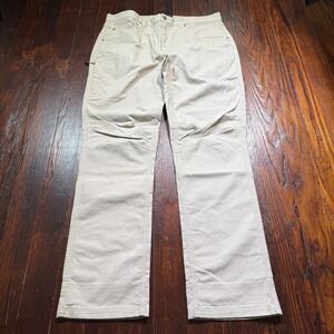 Mountain Khakis Pants Mens 38x36 Khaki Canvas Articulated Knees Hiking Gorpcore